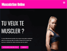 Tablet Screenshot of musculation-online.fr